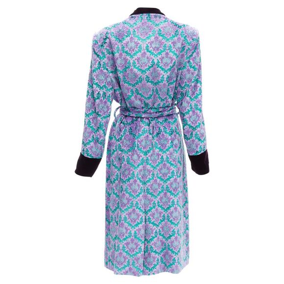 Gvgv tapestry jacquard velvet belted robe coat - Picture 6 of 6